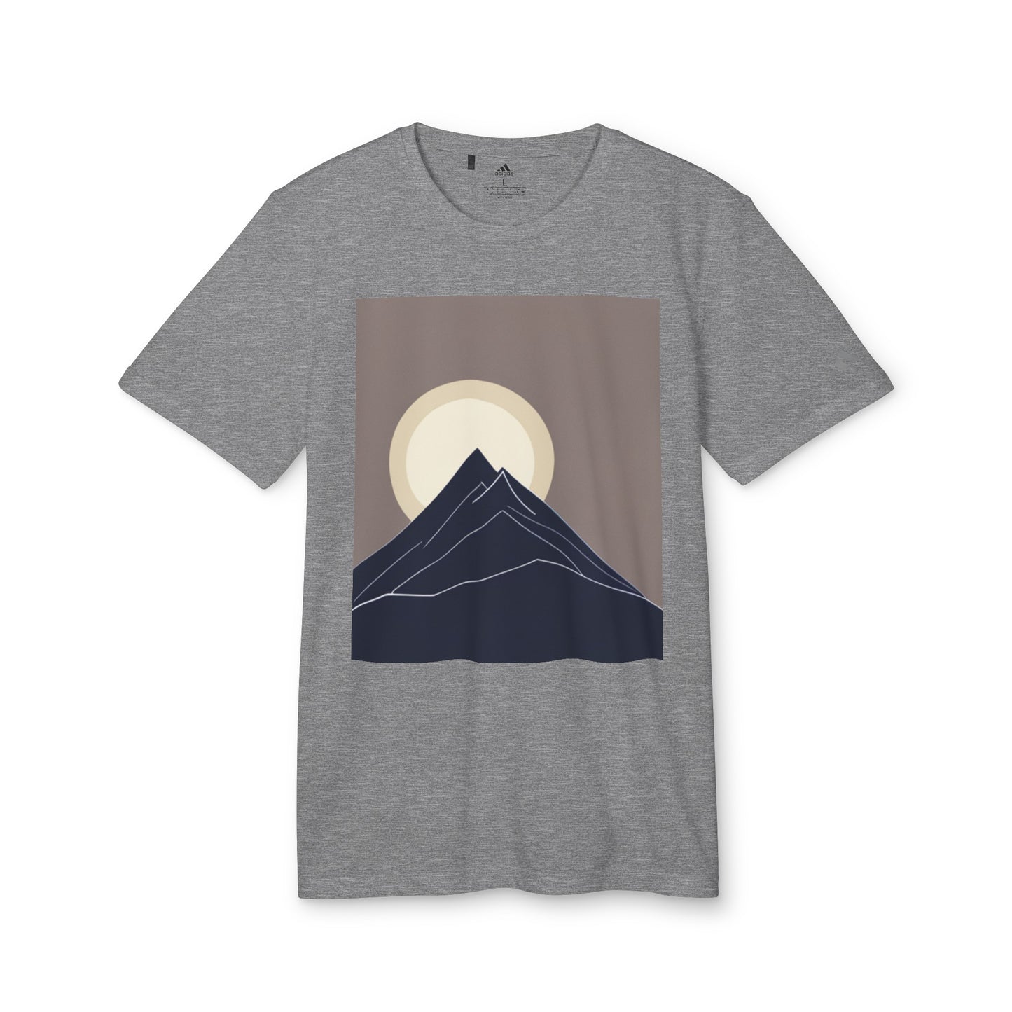 Customized adidas® Unisex Sport T-shirt (Mountain shape)
