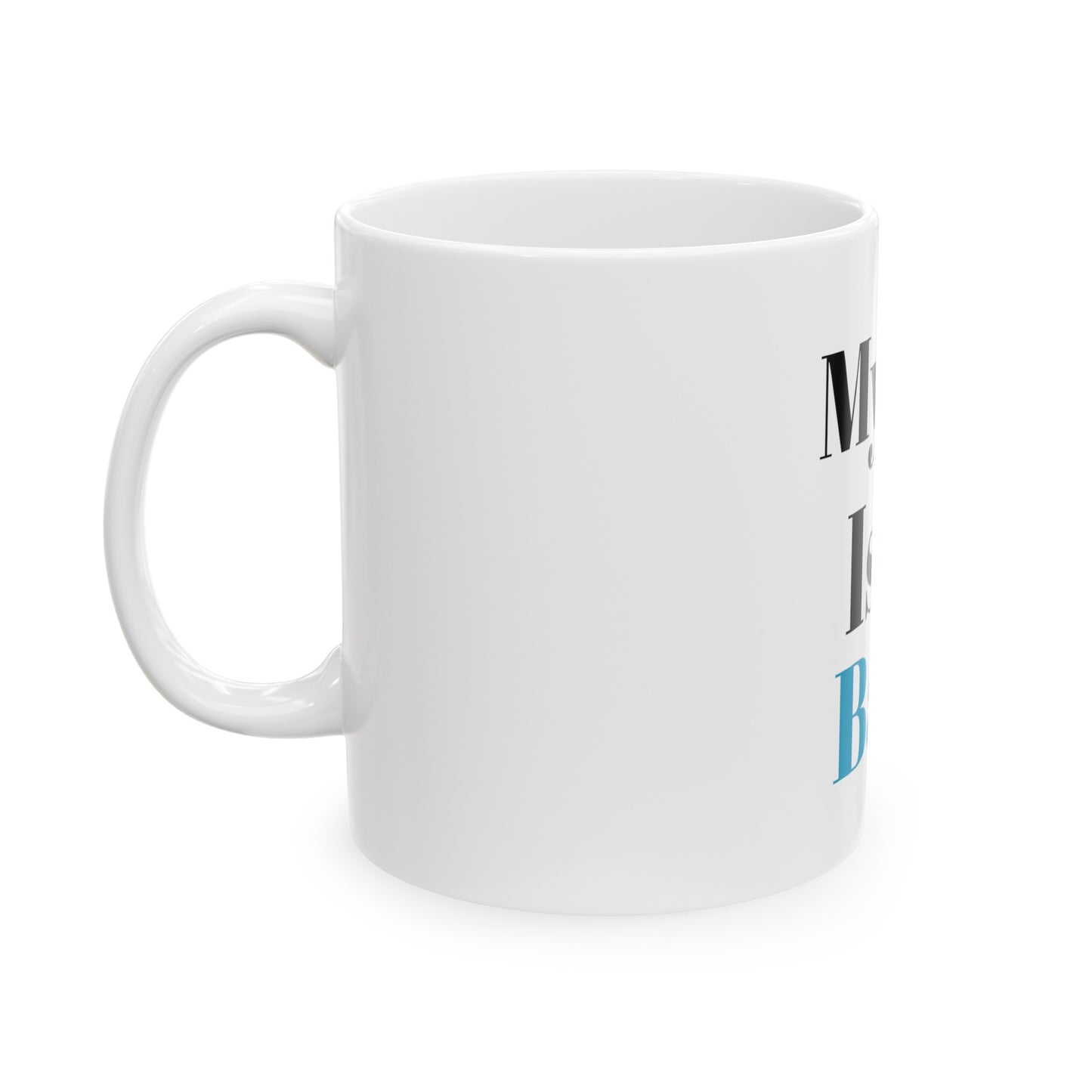 Ceramic Mug, 11oz (Cat Blue)