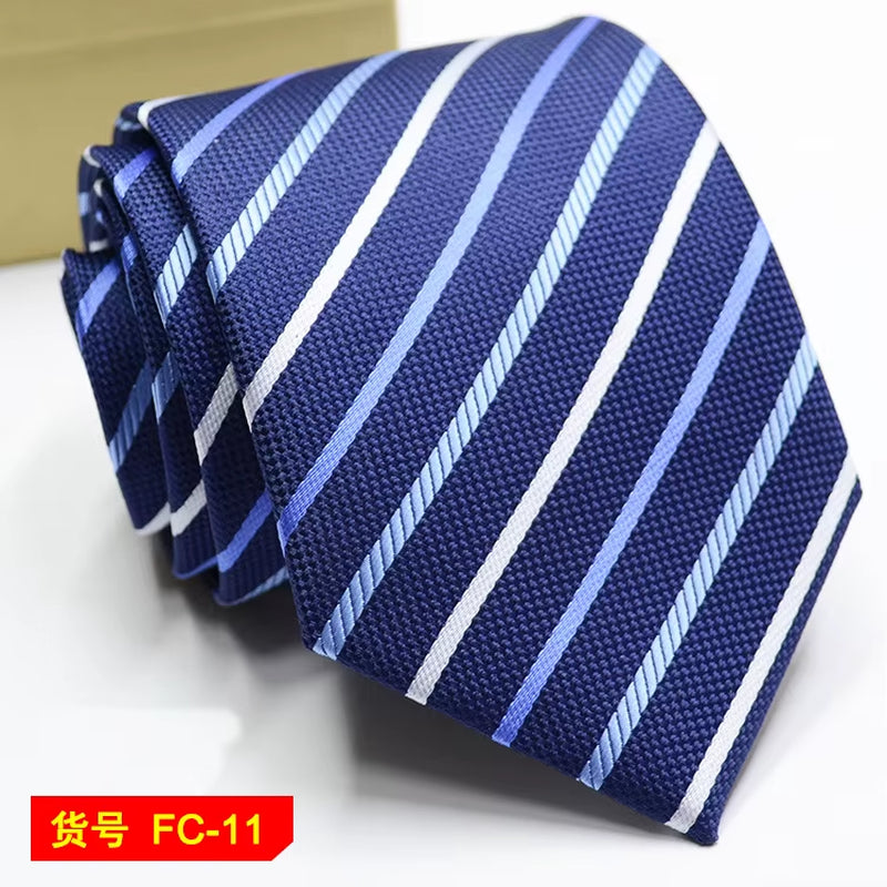 Men's Ties Solid Color, Stripe, Flower Floral 7-8Cm Jacquard Necktie