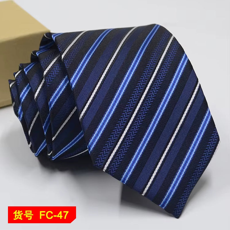 Men's Ties Solid Color, Stripe, Flower Floral 7-8Cm Jacquard Necktie