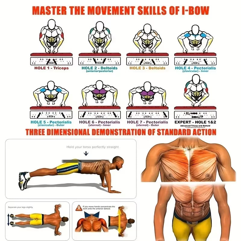 Push-Up Zone Set – Portable Multifunctional Push-Up Bar