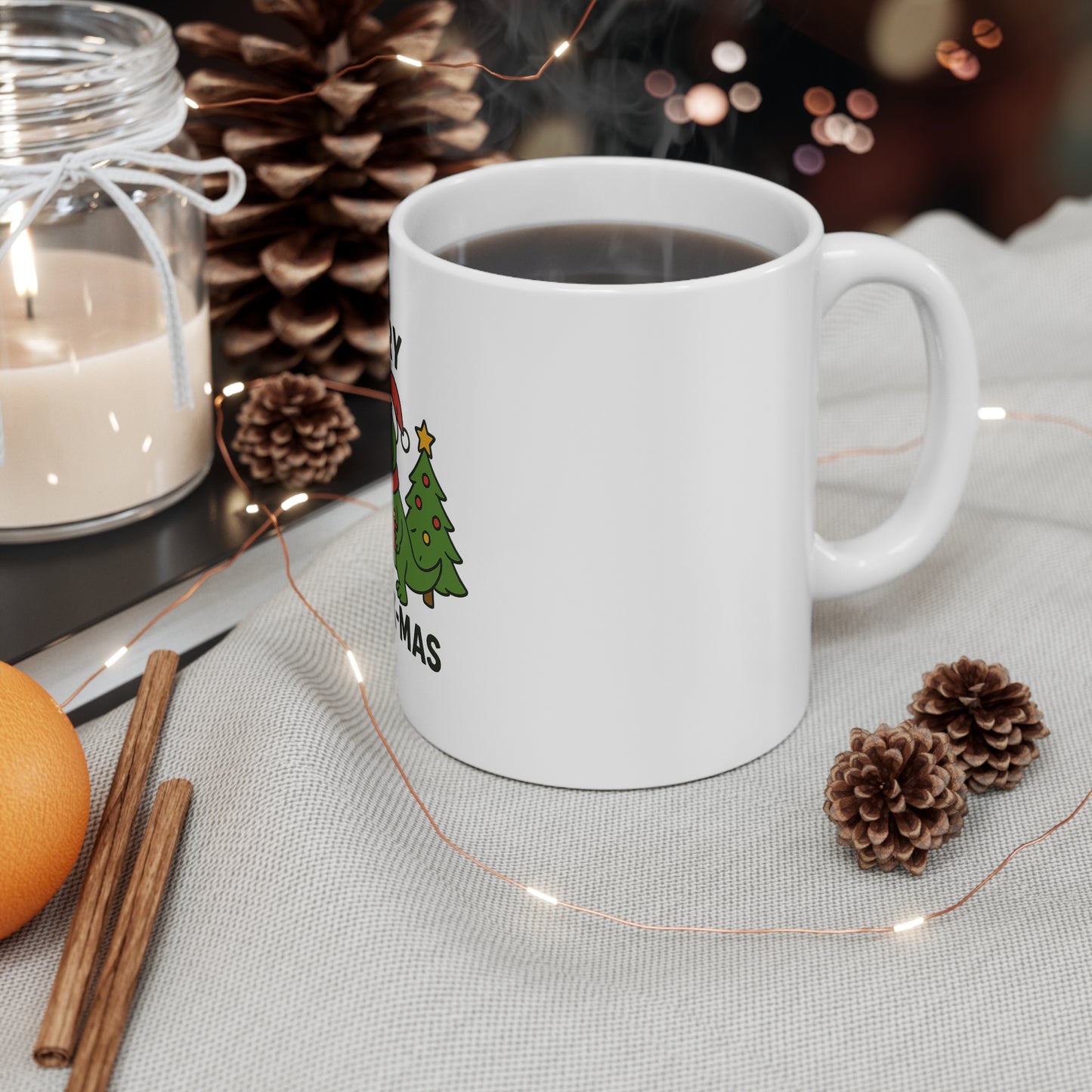 🦖🎄Merry Rex-Mas Dinosaur Mug🦖🎄