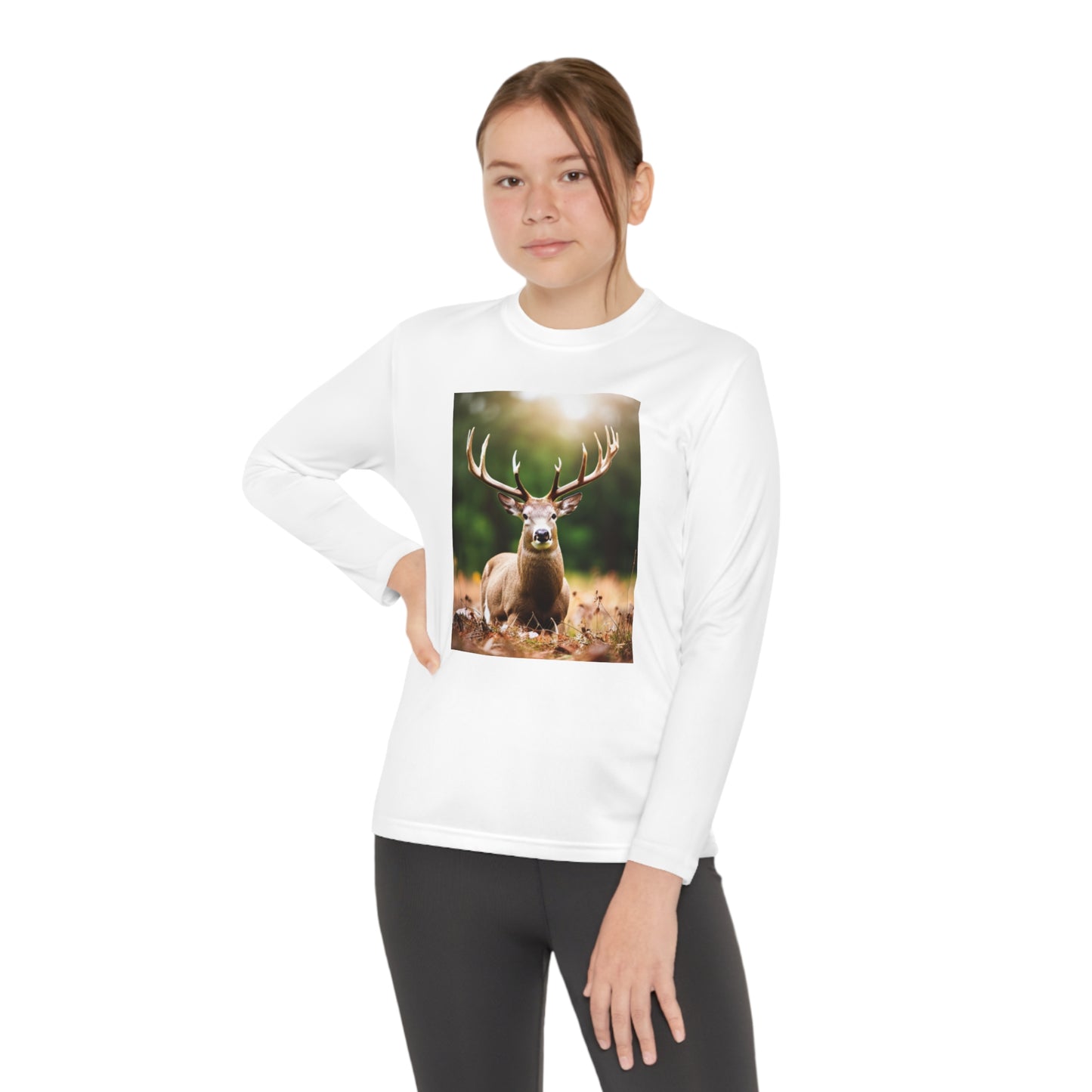 Youth Long Sleeve Competitor Tee (Deer)