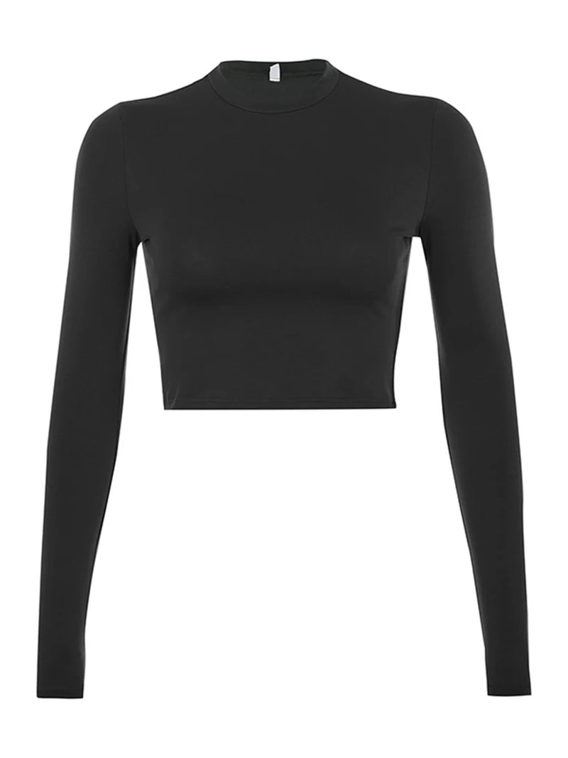 Essential Fit Long Sleeve Crop Tee