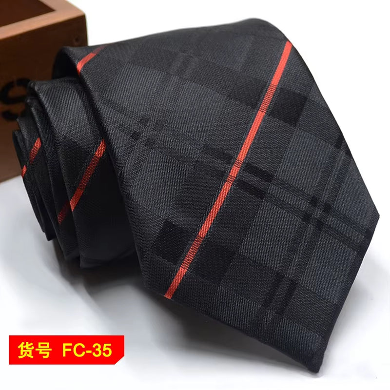 Men's Ties Solid Color, Stripe, Flower Floral 7-8Cm Jacquard Necktie