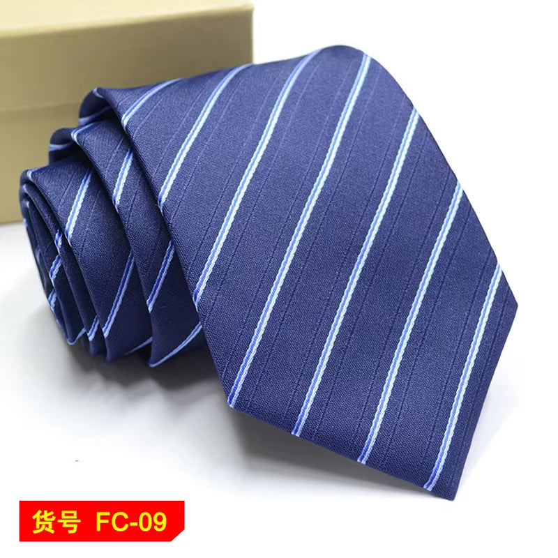 Men's Ties Solid Color, Stripe, Flower Floral 7-8Cm Jacquard Necktie