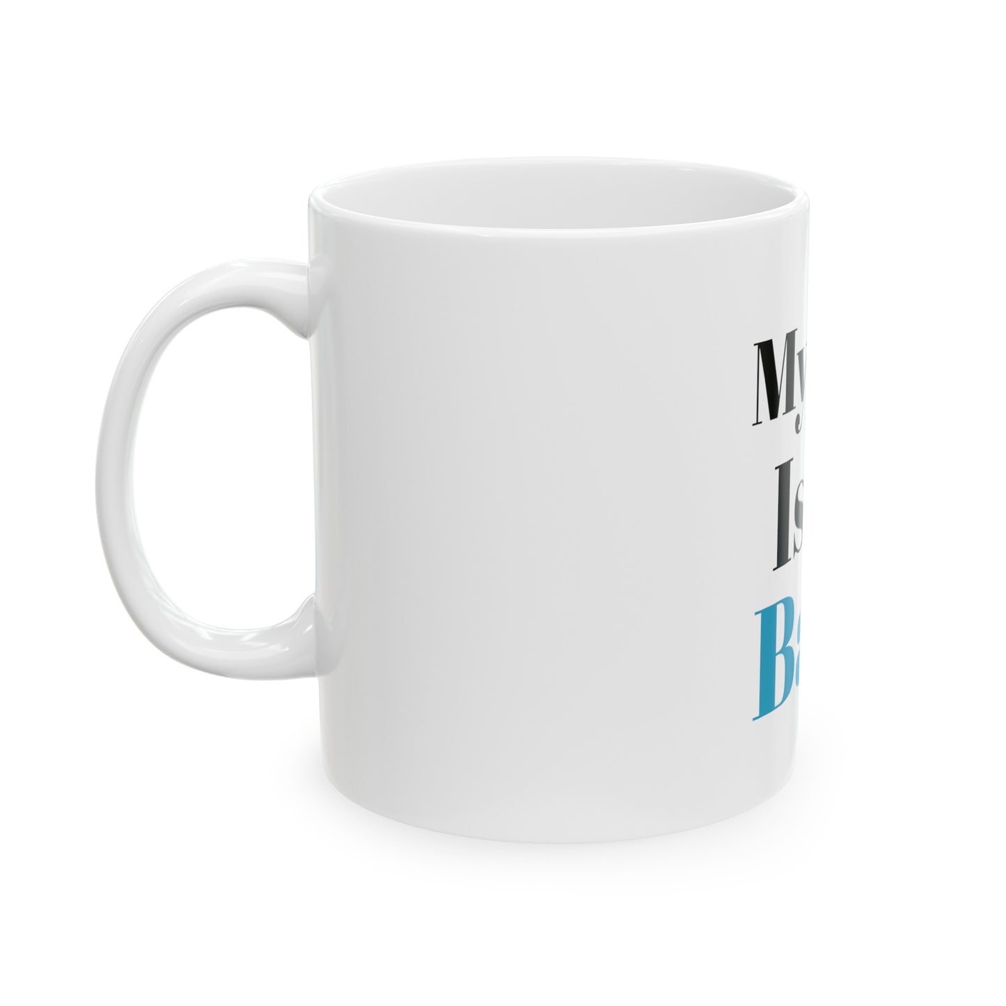 Ceramic Mug, 11oz (Dog Blue)