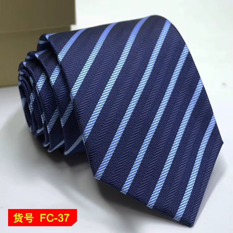 Men's Ties Solid Color, Stripe, Flower Floral 7-8Cm Jacquard Necktie