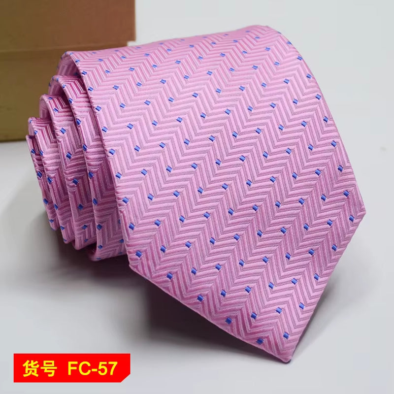 Men's Ties Solid Color, Stripe, Flower Floral 7-8Cm Jacquard Necktie