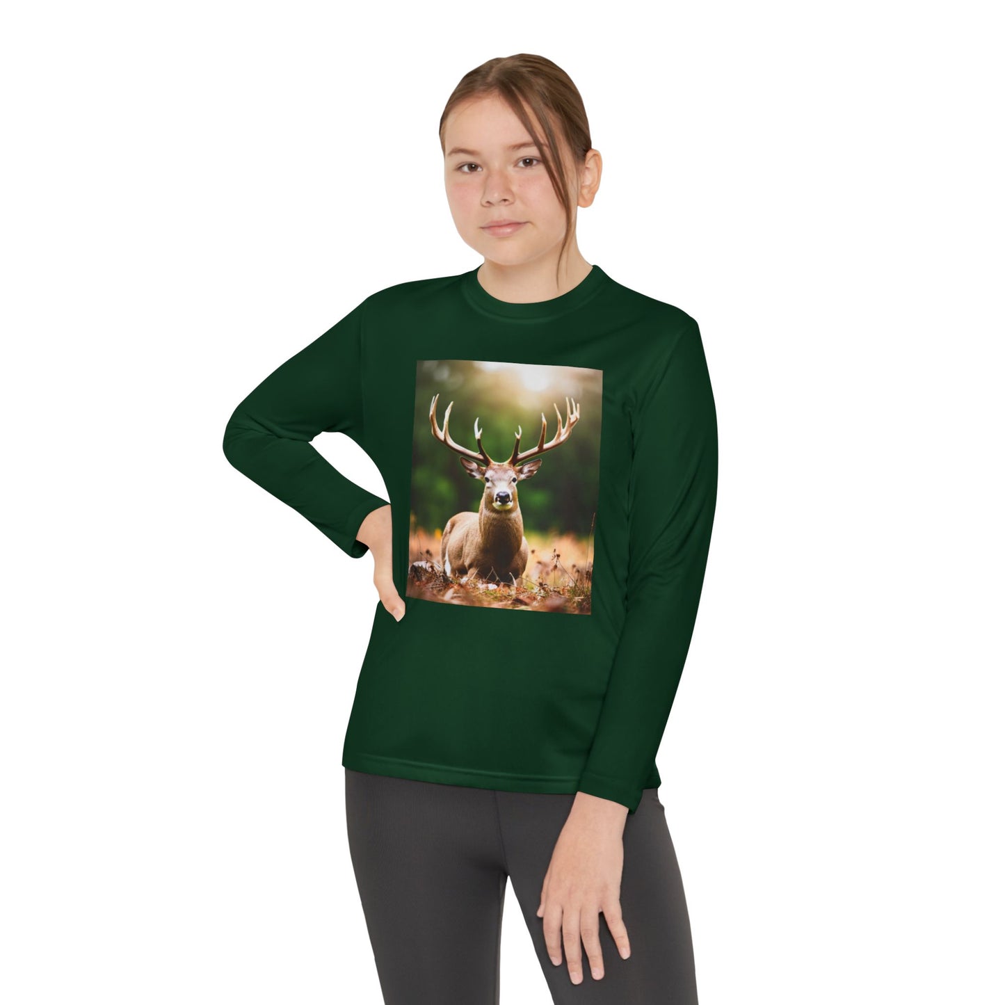 Youth Long Sleeve Competitor Tee (Deer)