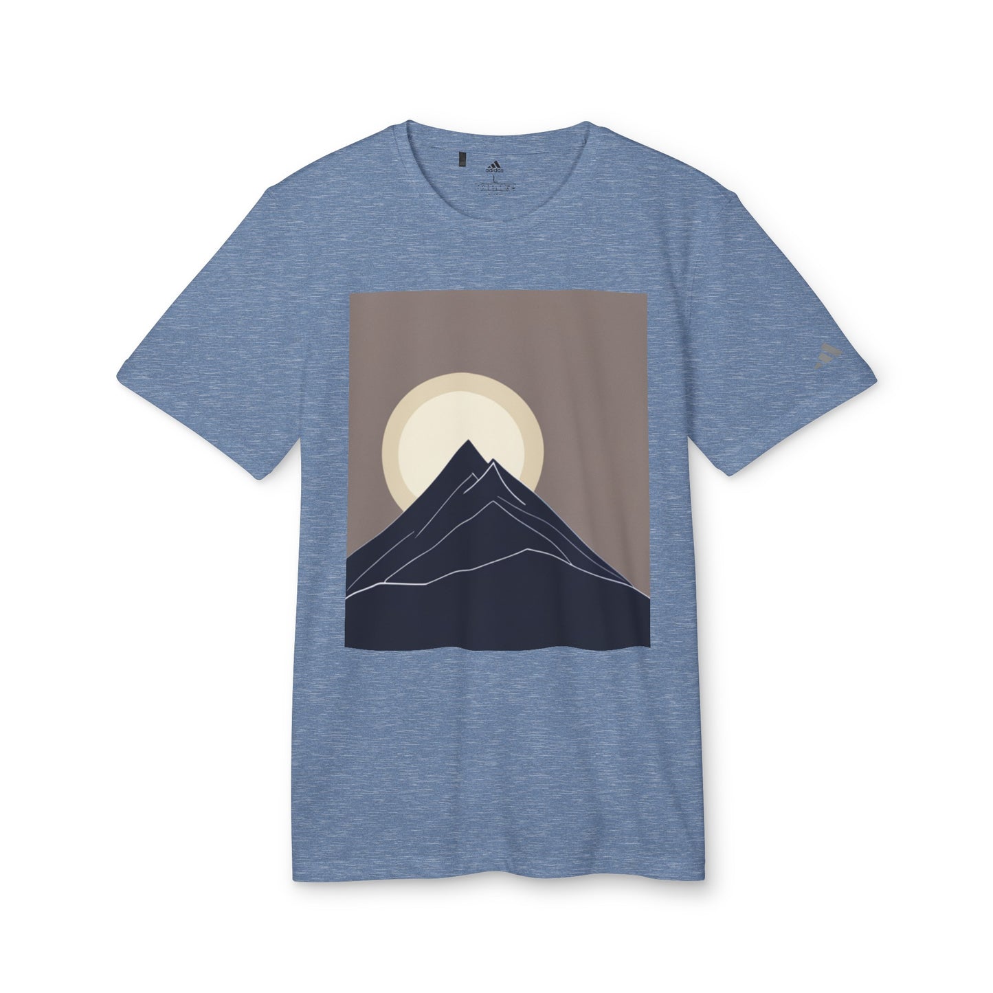 Customized adidas® Unisex Sport T-shirt (Mountain shape)