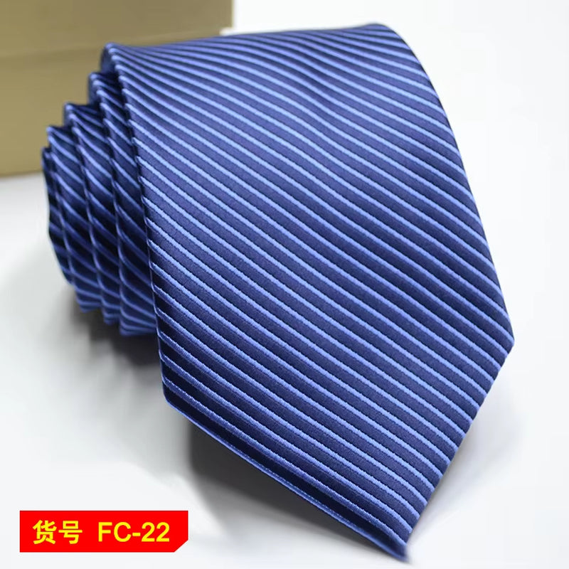 Men's Ties Solid Color, Stripe, Flower Floral 7-8Cm Jacquard Necktie