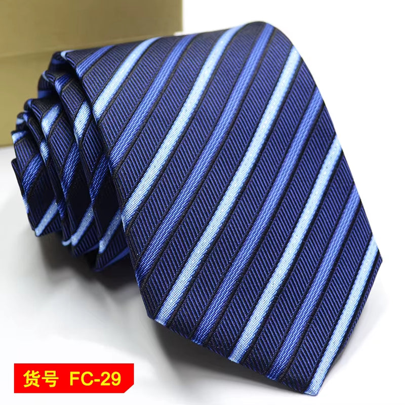 Men's Ties Solid Color, Stripe, Flower Floral 7-8Cm Jacquard Necktie