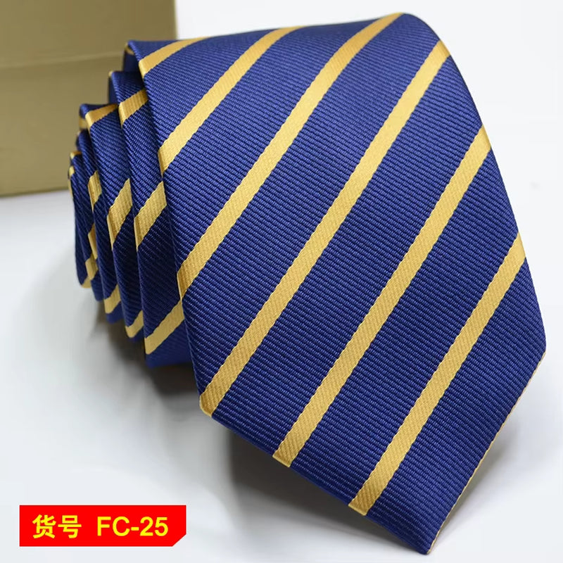 Men's Ties Solid Color, Stripe, Flower Floral 7-8Cm Jacquard Necktie