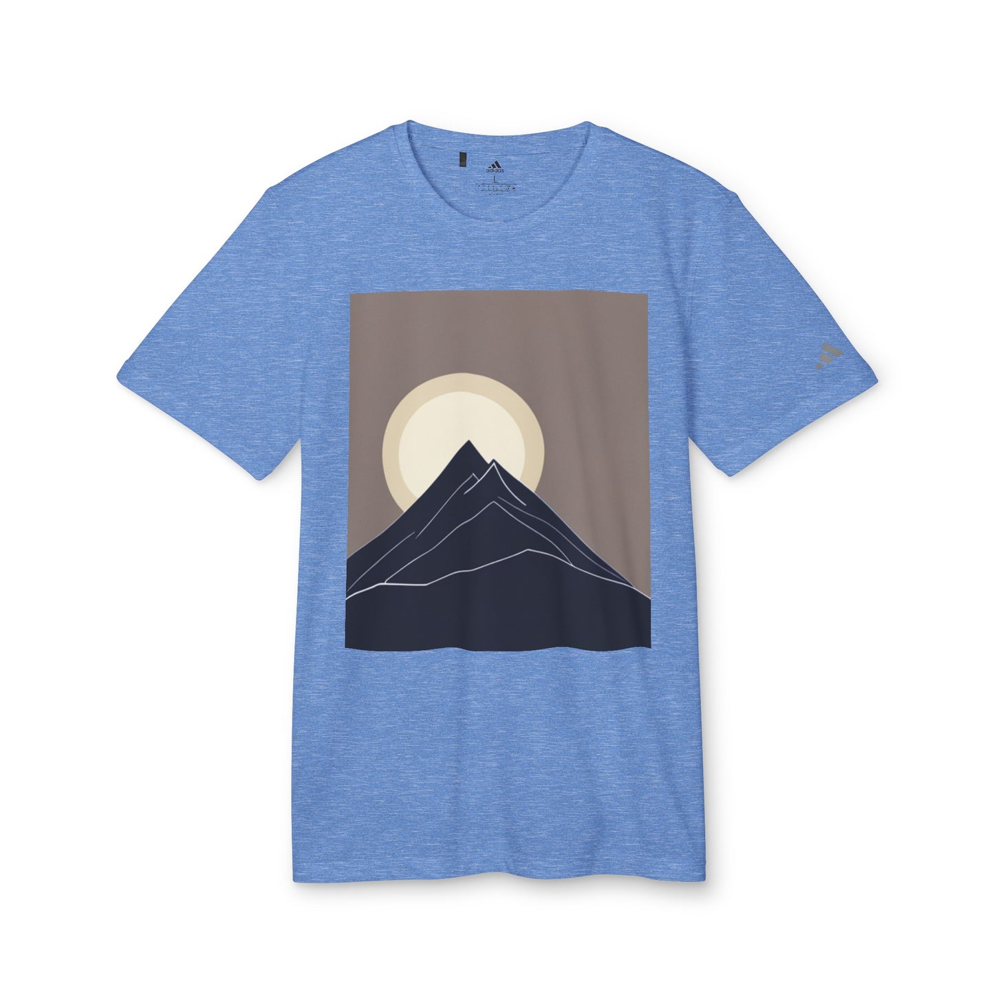 Customized adidas® Unisex Sport T-shirt (Mountain shape)