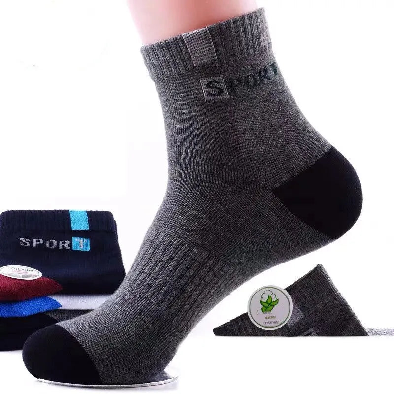 Breathable Cotton Sports Stockings Men Bamboo Fiber Autumn and Winter Men Socks
