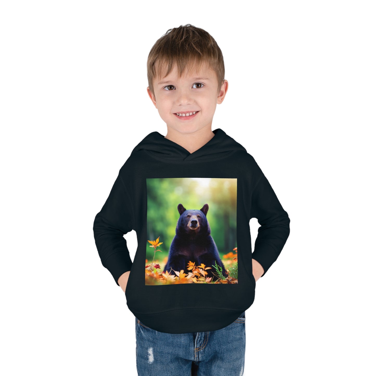 Toddler Pullover Fleece Hoodie (Bear)