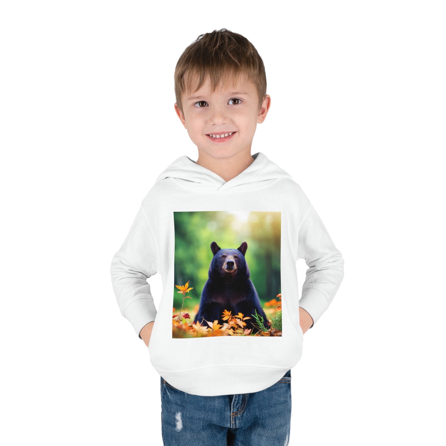 Toddler Pullover Fleece Hoodie (Bear)