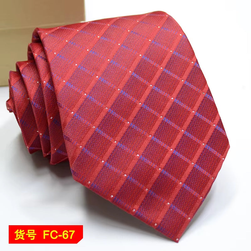 Men's Ties Solid Color, Stripe, Flower Floral 7-8Cm Jacquard Necktie