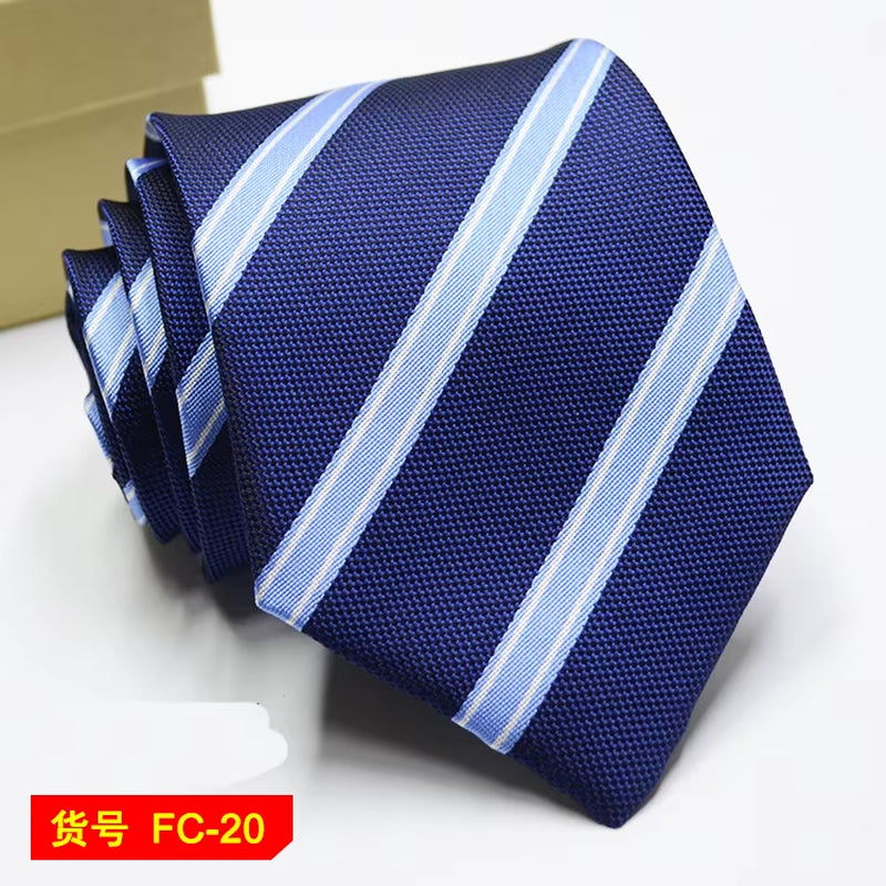 Men's Ties Solid Color, Stripe, Flower Floral 7-8Cm Jacquard Necktie
