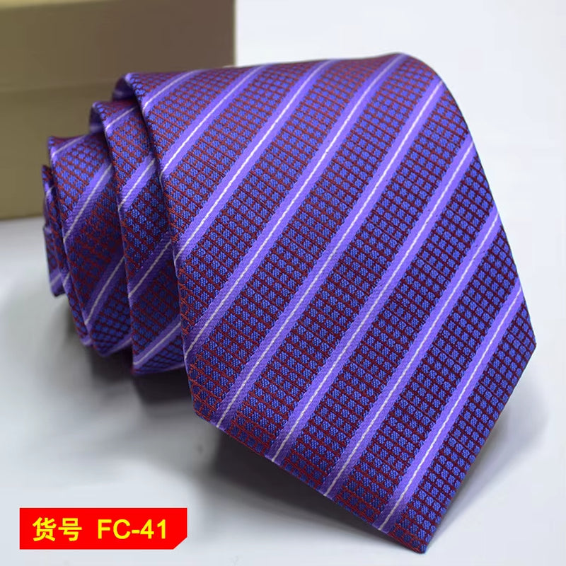 Men's Ties Solid Color, Stripe, Flower Floral 7-8Cm Jacquard Necktie