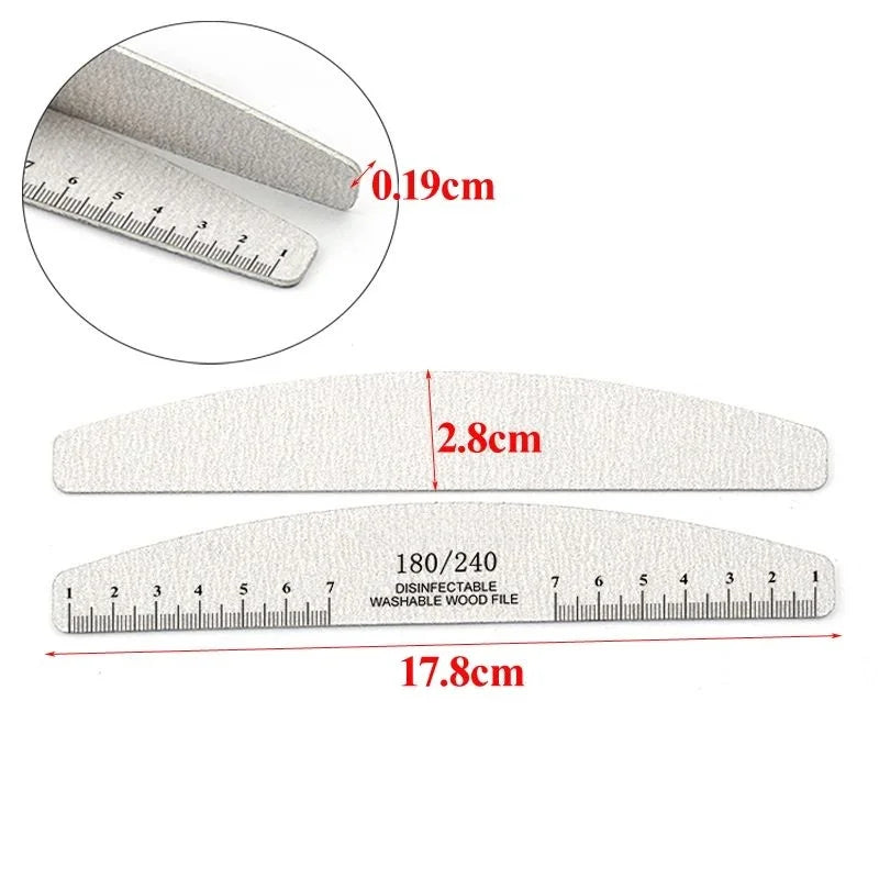 50Pcs Wooden Nail Files – Sanding Blocks