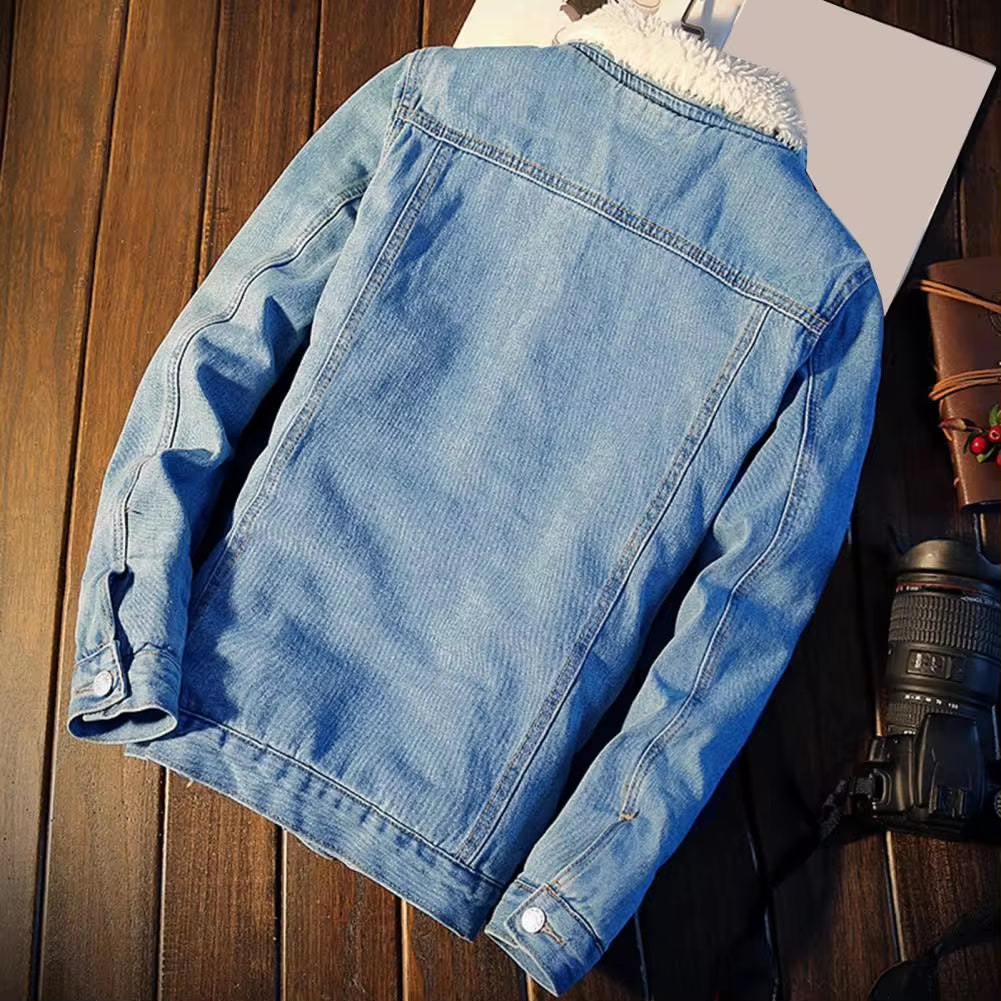 FrostForge™ Men’s Fleece-Lined Denim Jacket