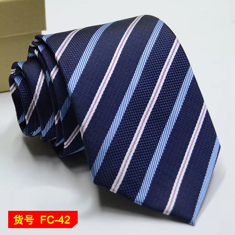 Men's Ties Solid Color, Stripe, Flower Floral 7-8Cm Jacquard Necktie