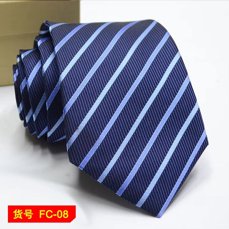 Men's Ties Solid Color, Stripe, Flower Floral 7-8Cm Jacquard Necktie
