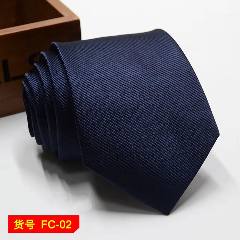 Men's Ties Solid Color, Stripe, Flower Floral 7-8Cm Jacquard Necktie