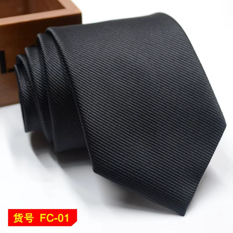 Men's Ties Solid Color, Stripe, Flower Floral 7-8Cm Jacquard Necktie