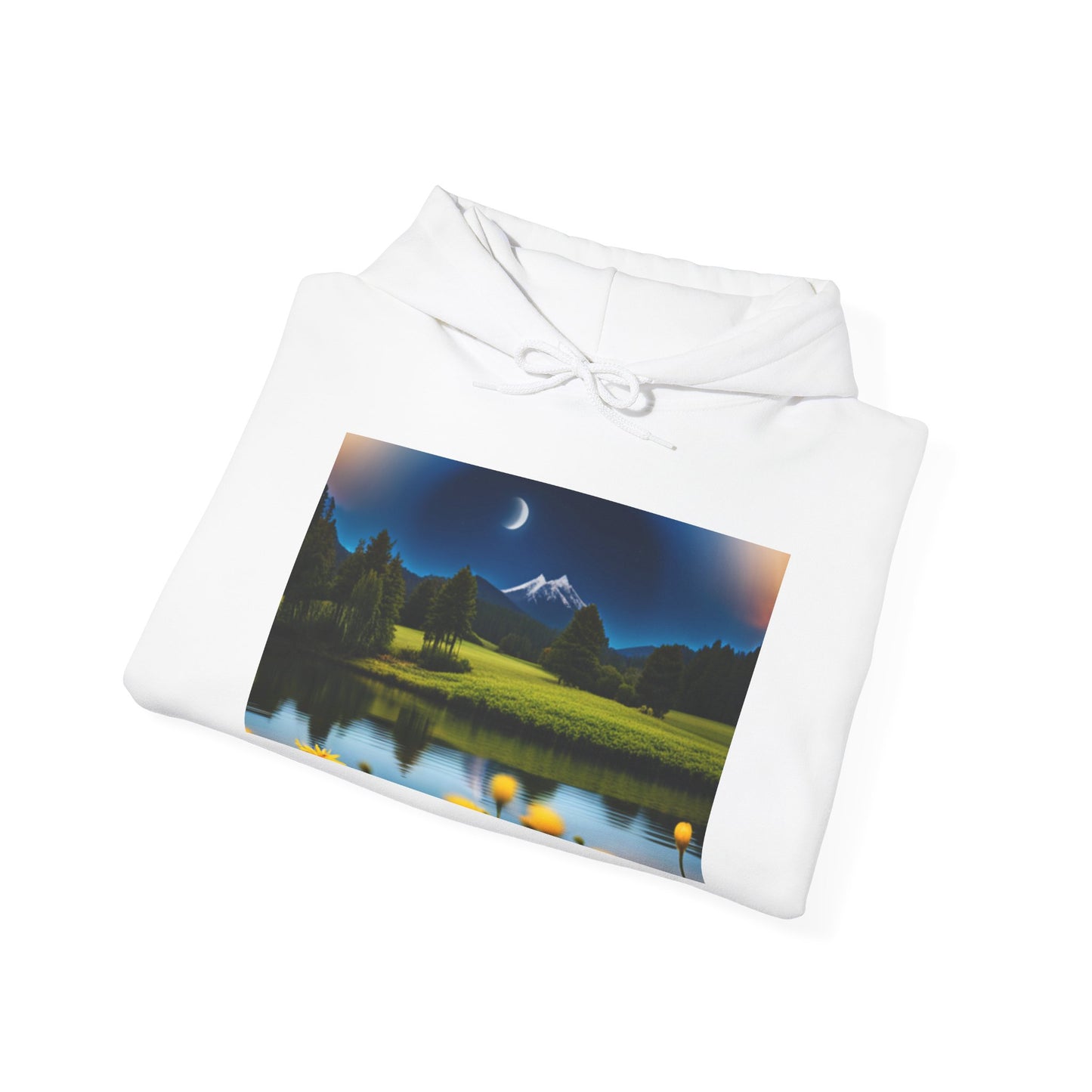 Unisex Heavy Blend™ Hooded Sweatshirt (Moon and Stars)