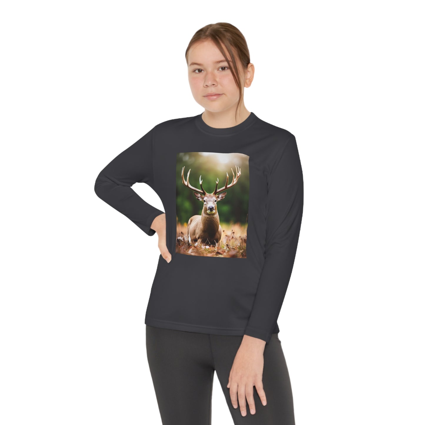 Youth Long Sleeve Competitor Tee (Deer)