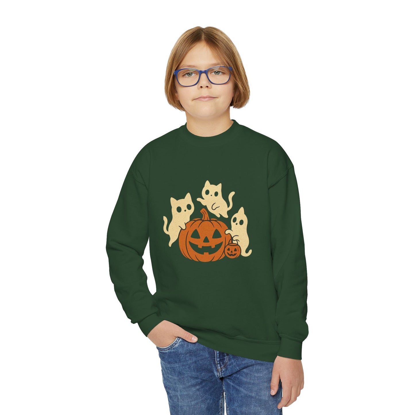 Haunted Kittens Youth Crewneck🐾👻