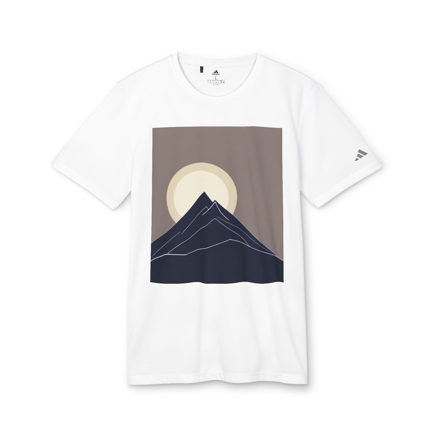 Customized adidas® Unisex Sport T-shirt (Mountain shape)