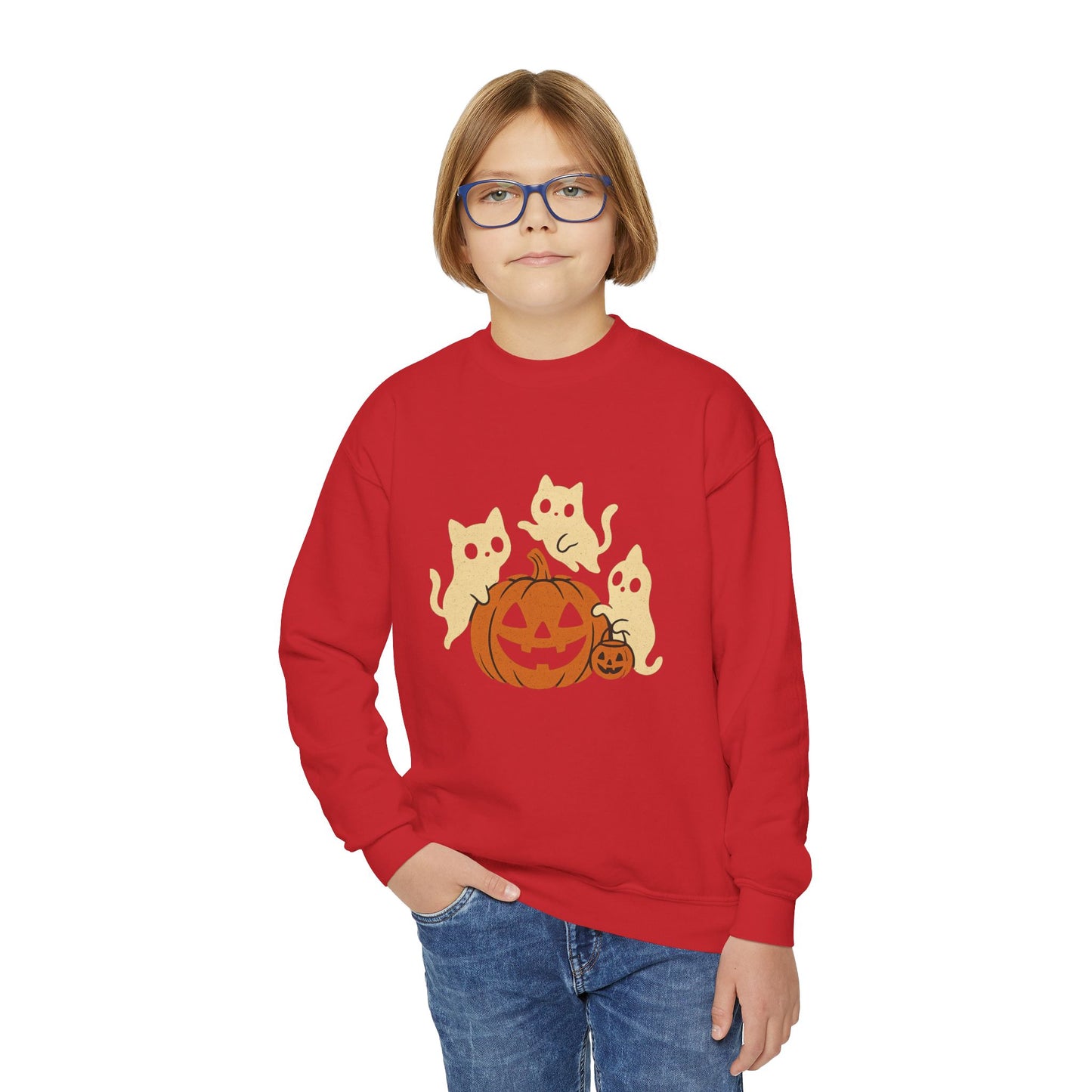 Haunted Kittens Youth Crewneck🐾👻