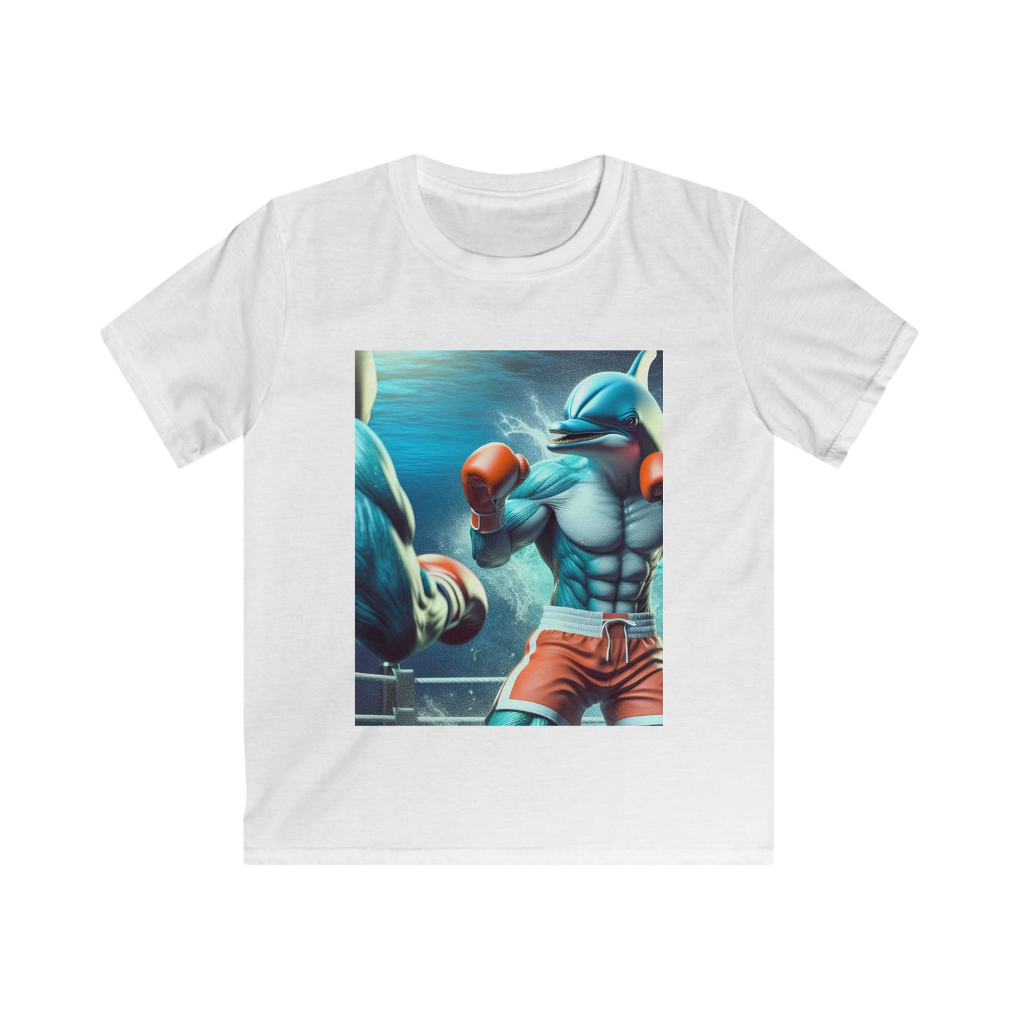 Kids Softstyle Tee (Boxing Dolphin)