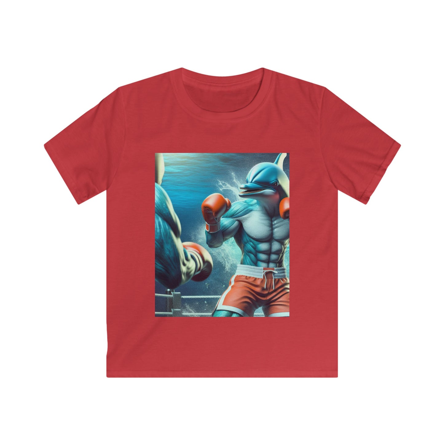 Kids Softstyle Tee (Boxing Dolphin)