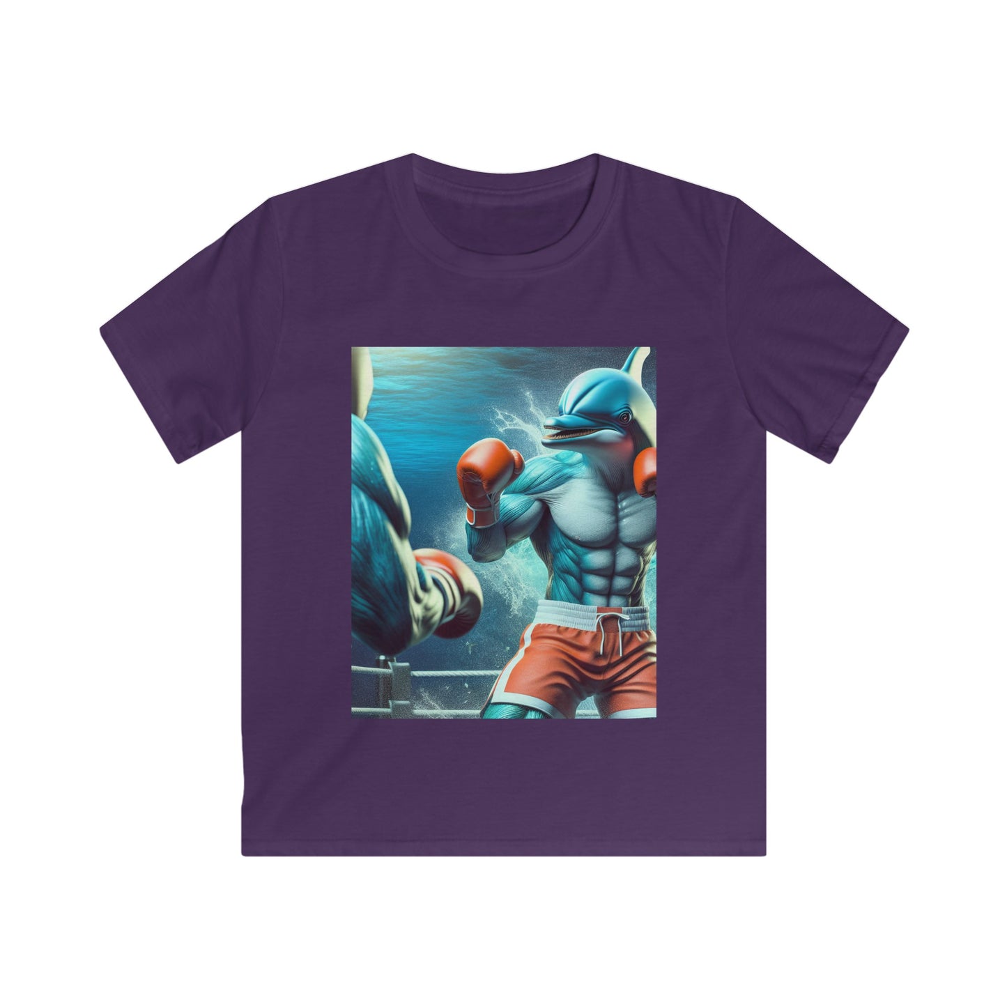Kids Softstyle Tee (Boxing Dolphin)