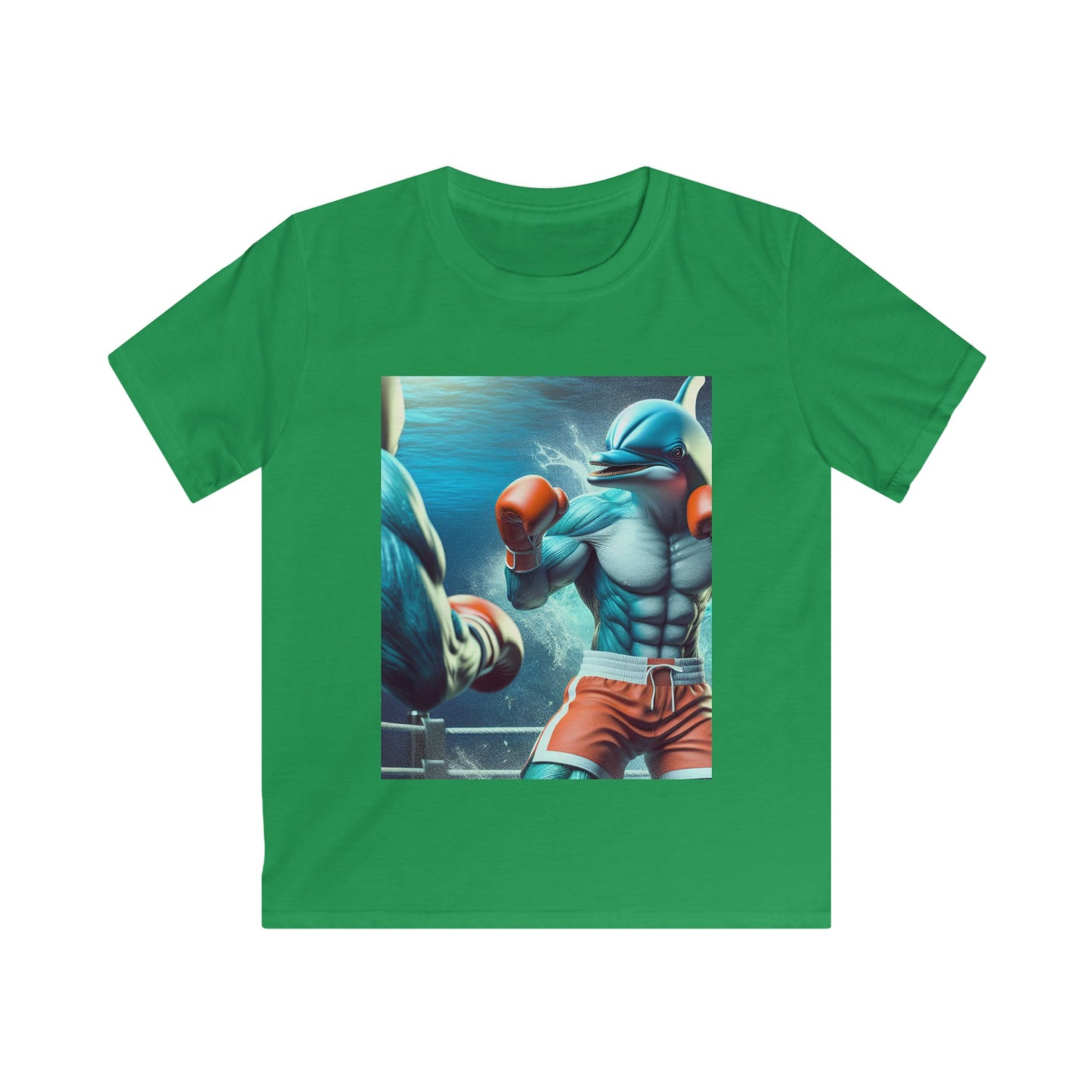 Kids Softstyle Tee (Boxing Dolphin)