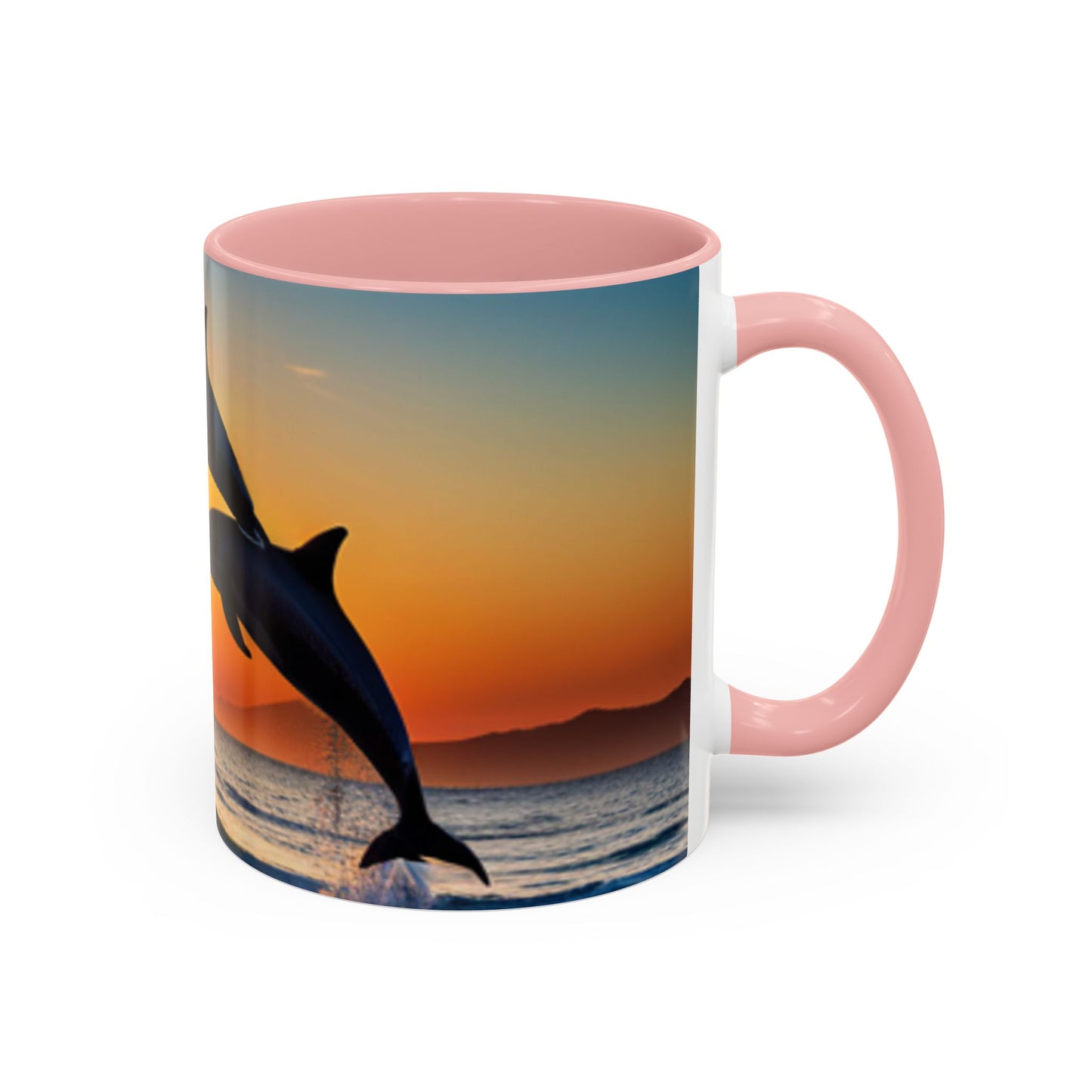 Accent Coffee Mug, 11oz (Dolphins)