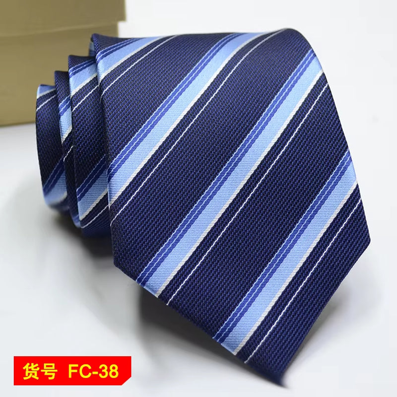 Men's Ties Solid Color, Stripe, Flower Floral 7-8Cm Jacquard Necktie