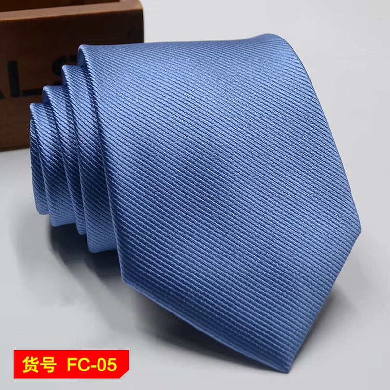 Men's Ties Solid Color, Stripe, Flower Floral 7-8Cm Jacquard Necktie