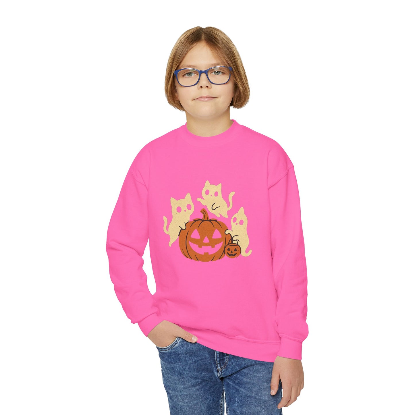 Haunted Kittens Youth Crewneck🐾👻