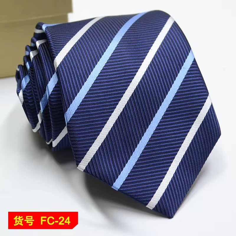 Men's Ties Solid Color, Stripe, Flower Floral 7-8Cm Jacquard Necktie