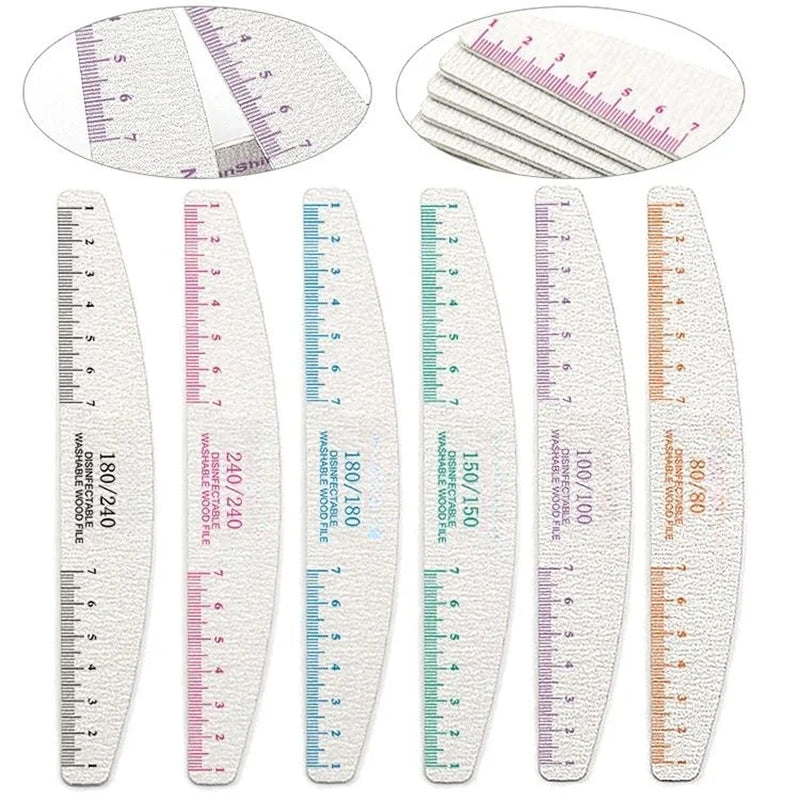 50Pcs Wooden Nail Files – Sanding Blocks