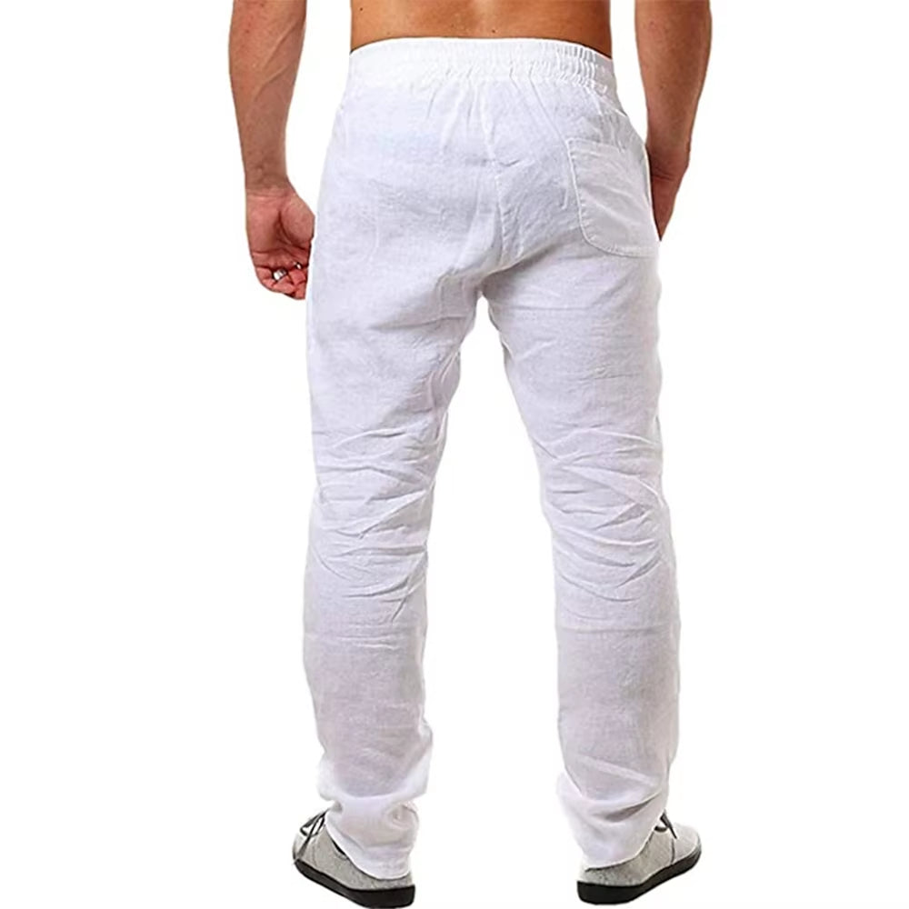 Men's Cotton Linen Pants/Trousers Fitness Streetwear S-3XL