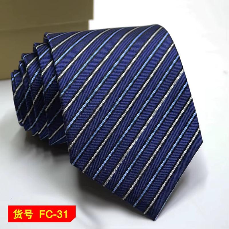 Men's Ties Solid Color, Stripe, Flower Floral 7-8Cm Jacquard Necktie