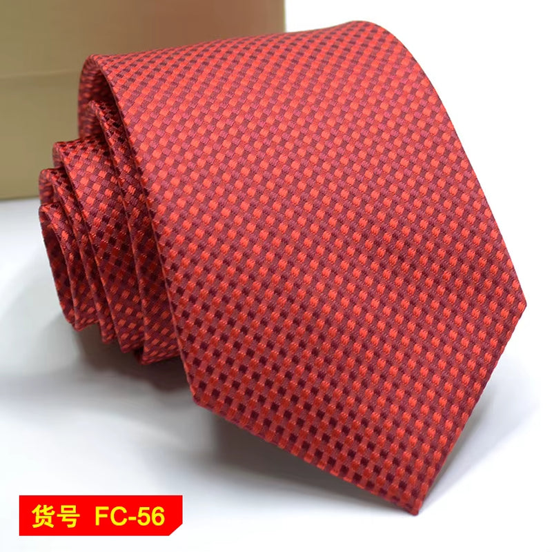 Men's Ties Solid Color, Stripe, Flower Floral 7-8Cm Jacquard Necktie