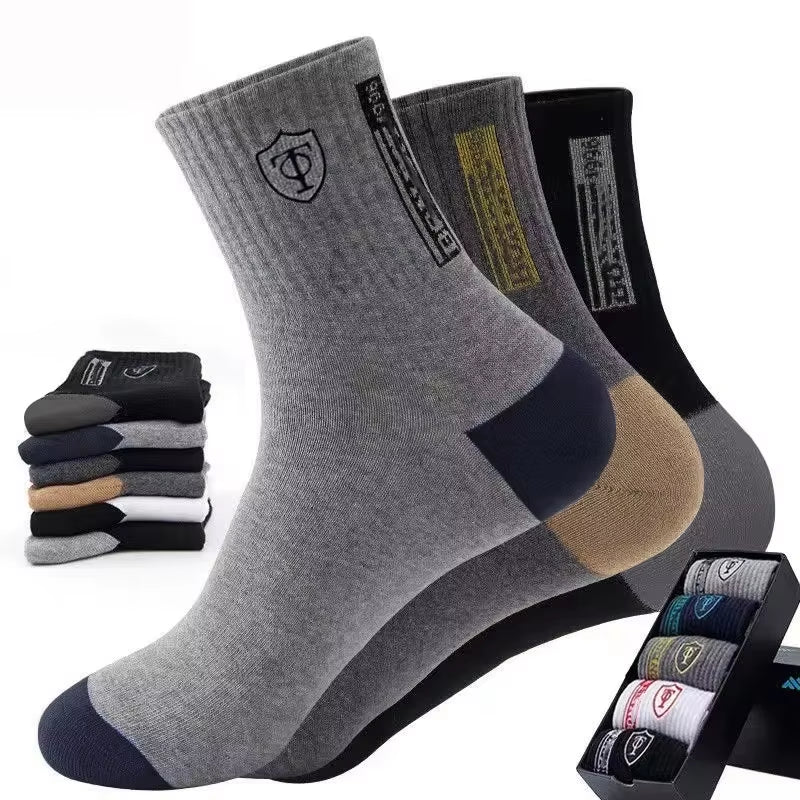 Breathable Cotton Sports Stockings Men Bamboo Fiber Autumn and Winter Men Socks